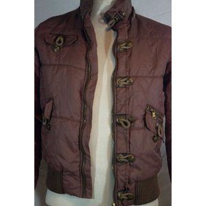 Limitless HUAZHIXU STORM Jacket Puffer Cost Mens Large Wine Red Burgundy